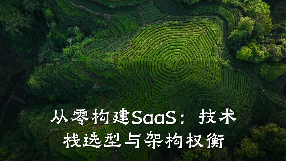 从零构建SaaS:技术栈选型与架构权衡