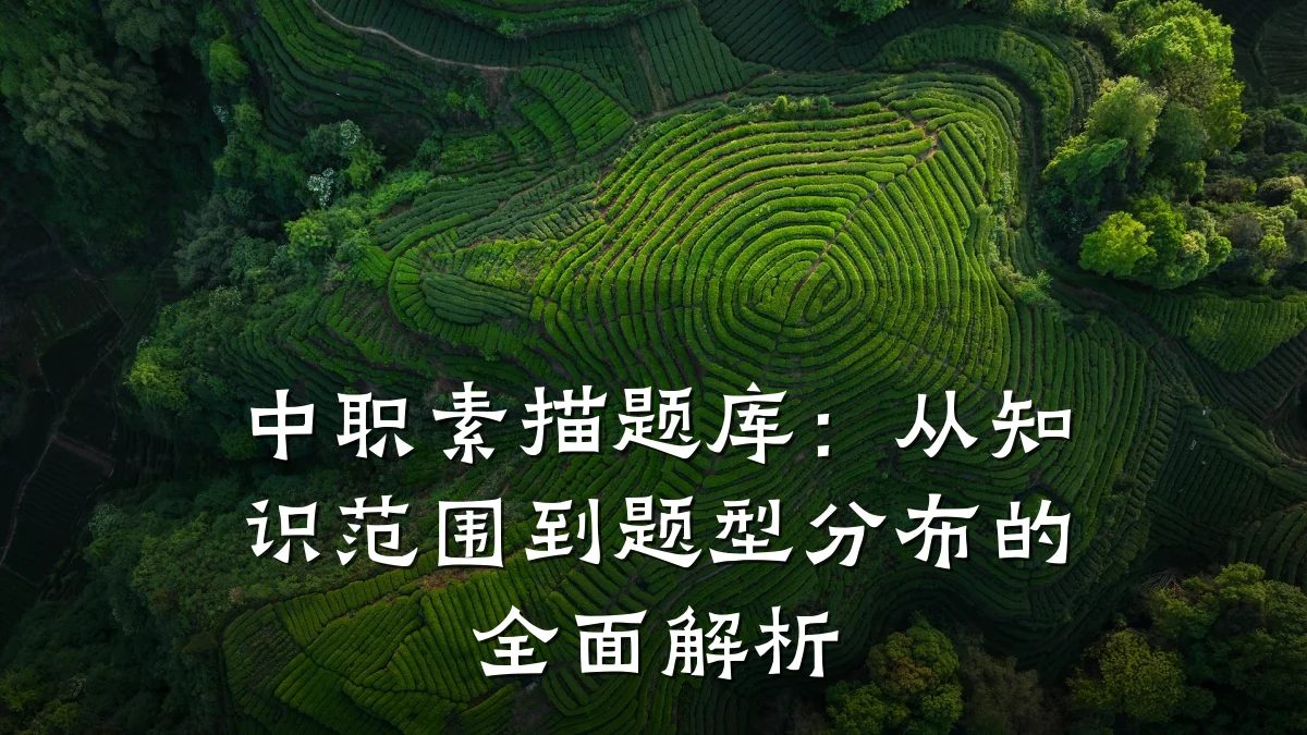 中职素描题库:从知识范围到题型分布的全面解析