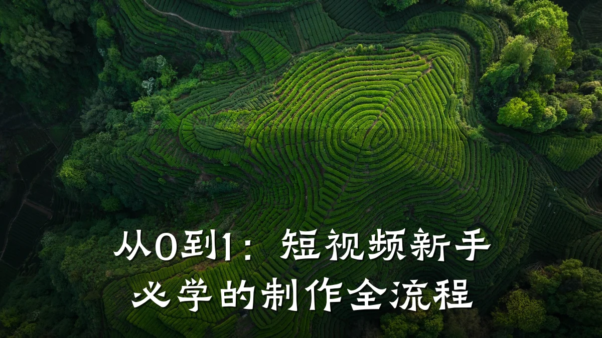 从0到1:短视频新手必学的制作全流程
