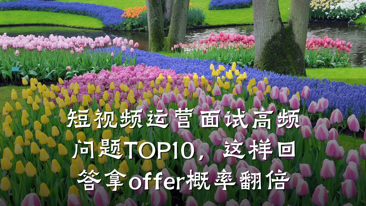 短视频运营面试高频问题TOP10，这样回答拿offer概率翻倍