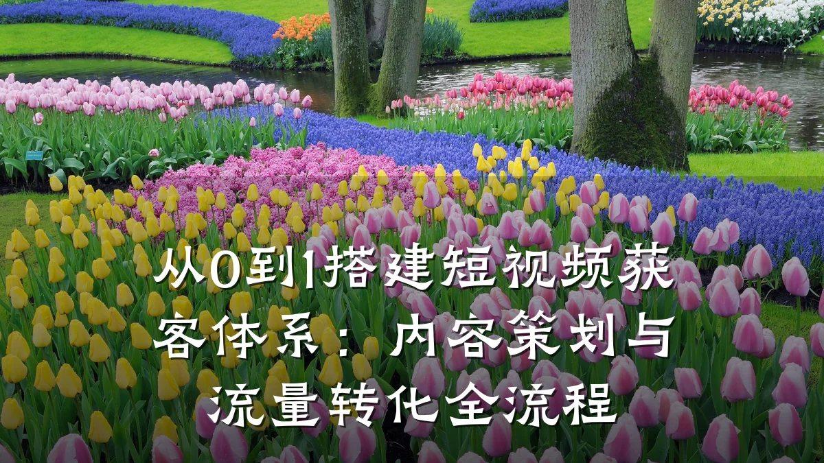 从0到1搭建短视频获客体系：内容策划与流量转化全流程