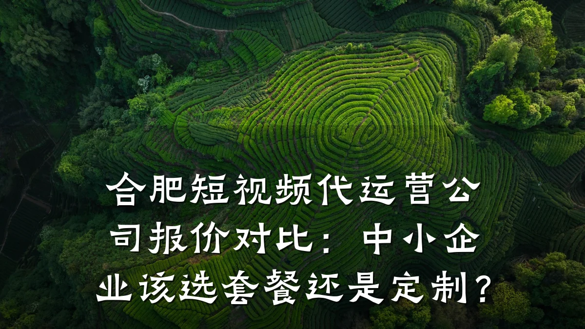合肥短视频代运营公司报价对比：中小企业该选套餐还是定制？