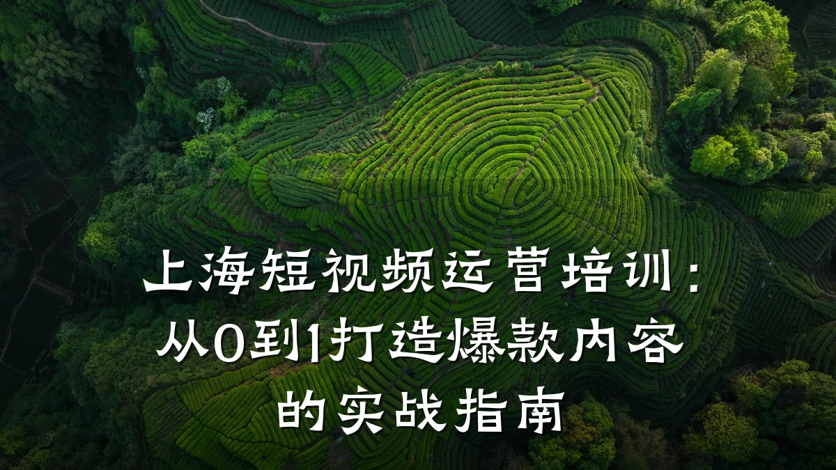 上海短视频运营培训：从0到1打造爆款内容的实战指南