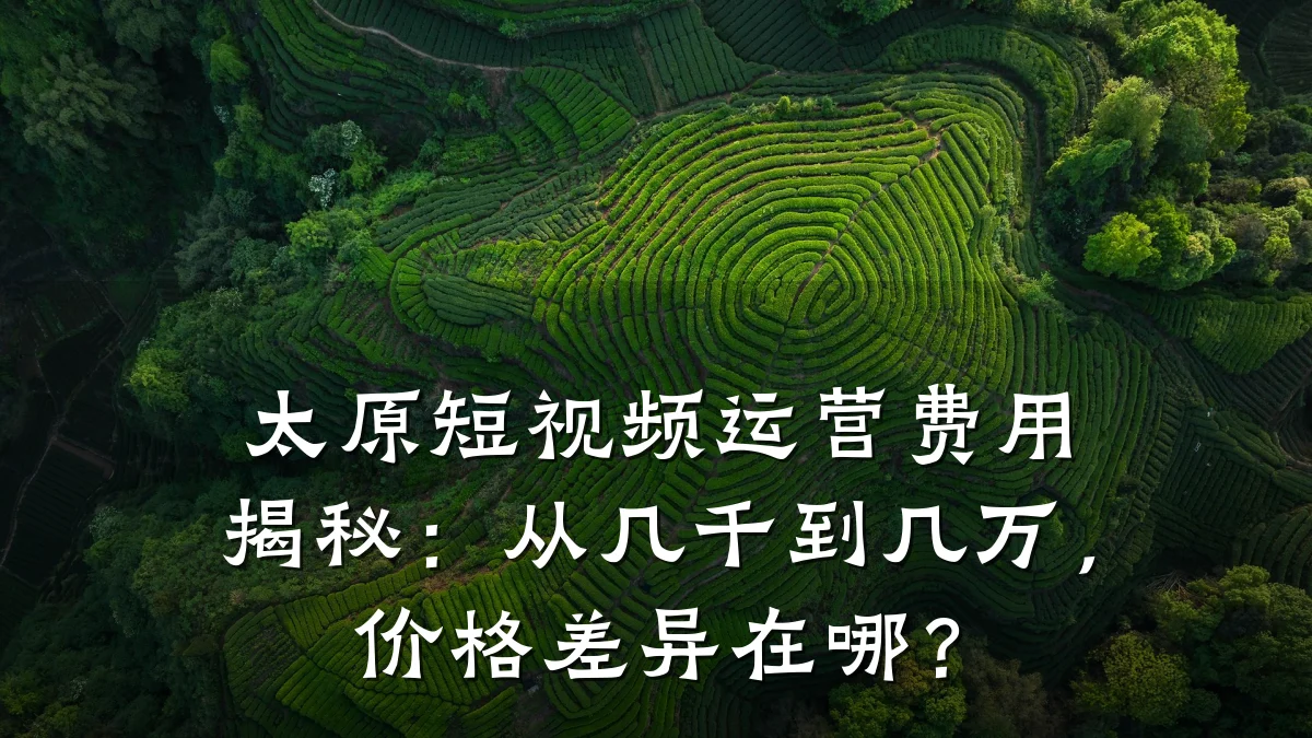 太原短视频运营费用揭秘:从几千到几万,价格差异在哪?