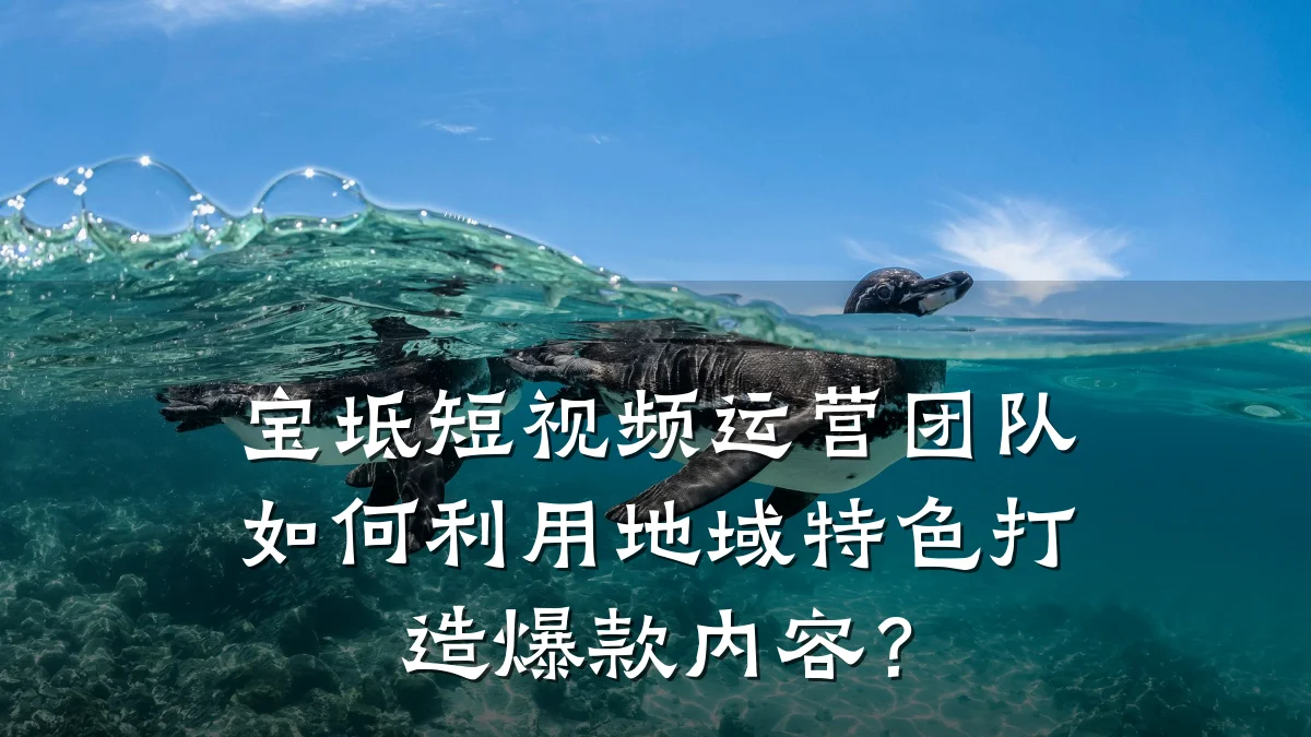 宝坻短视频运营团队如何利用地域特色打造爆款内容?