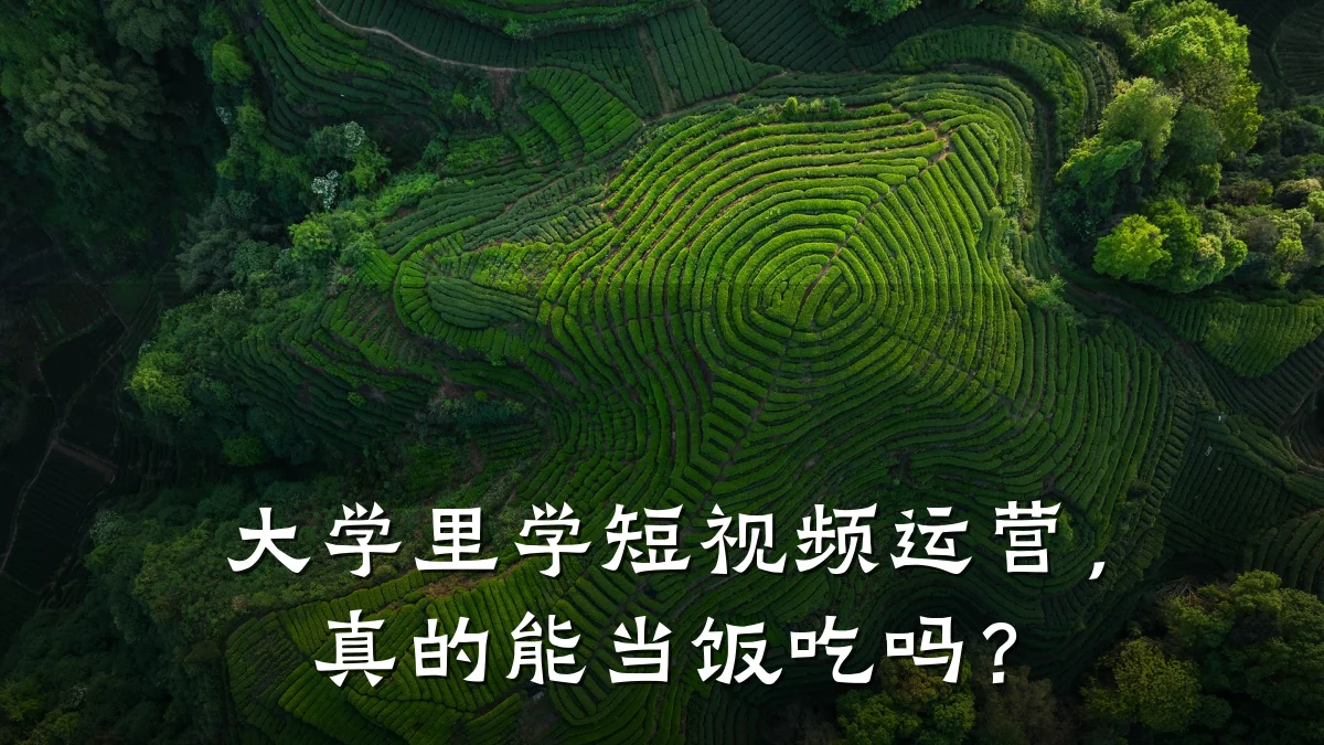 大学里学短视频运营，真的能当饭吃吗？