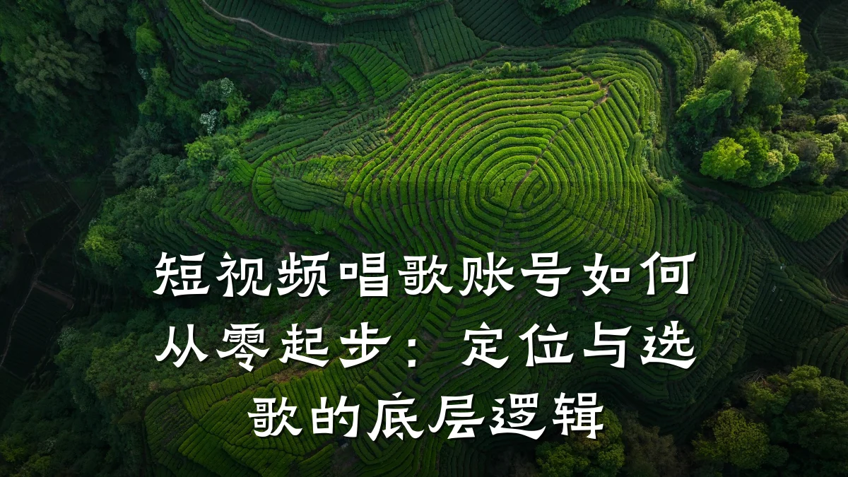 短视频唱歌账号如何从零起步:定位与选歌的底层逻辑