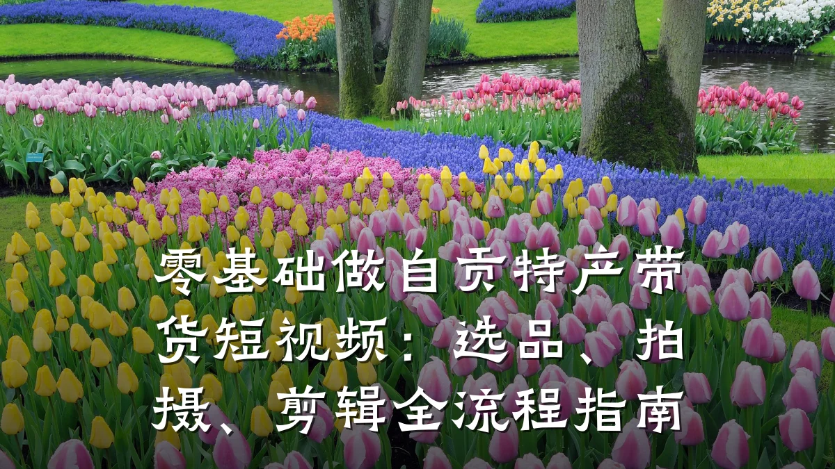 零基础做自贡特产带货短视频:选品、拍摄、剪辑全流程指南