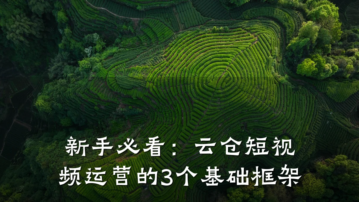 新手必看:云仓短视频运营的3个基础框架