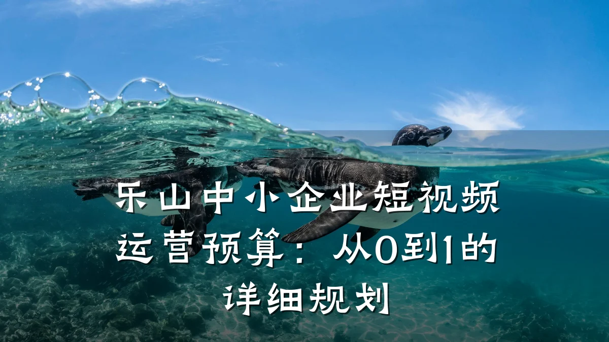 乐山中小企业短视频运营预算:从0到1的详细规划