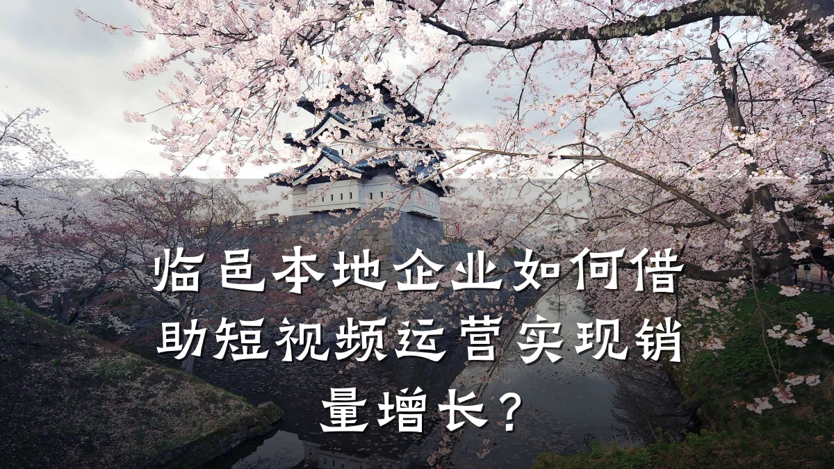 临邑本地企业如何借助短视频运营实现销量增长?