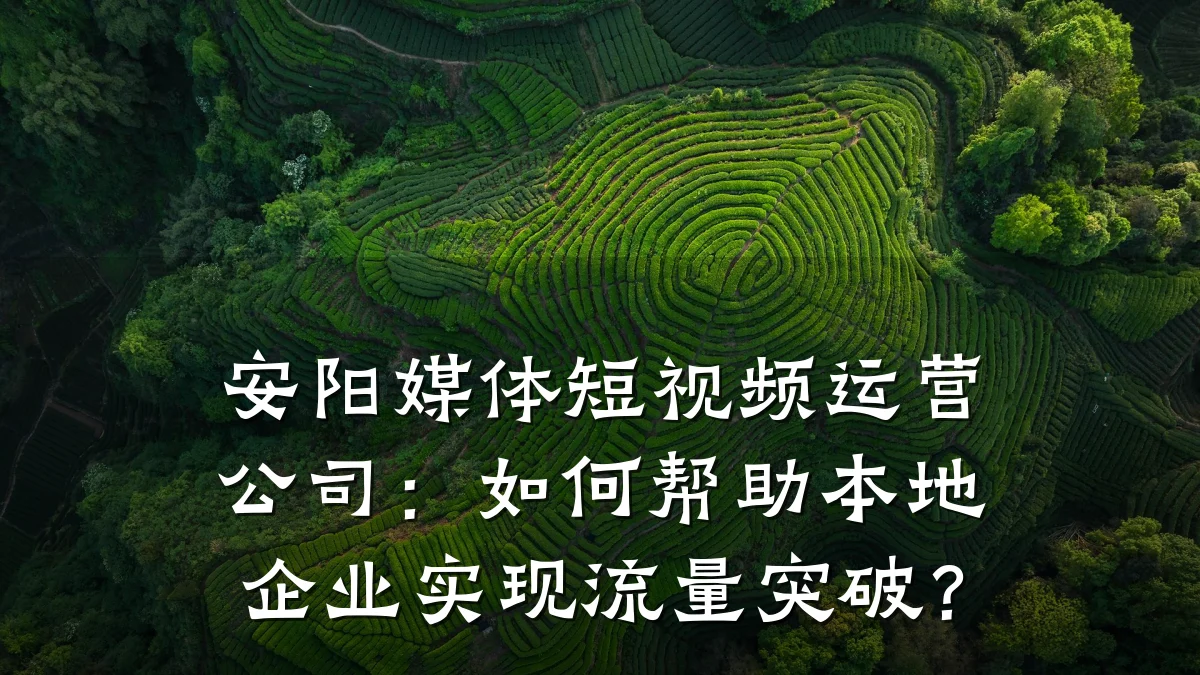 安阳媒体短视频运营公司:如何帮助本地企业实现流量突破?