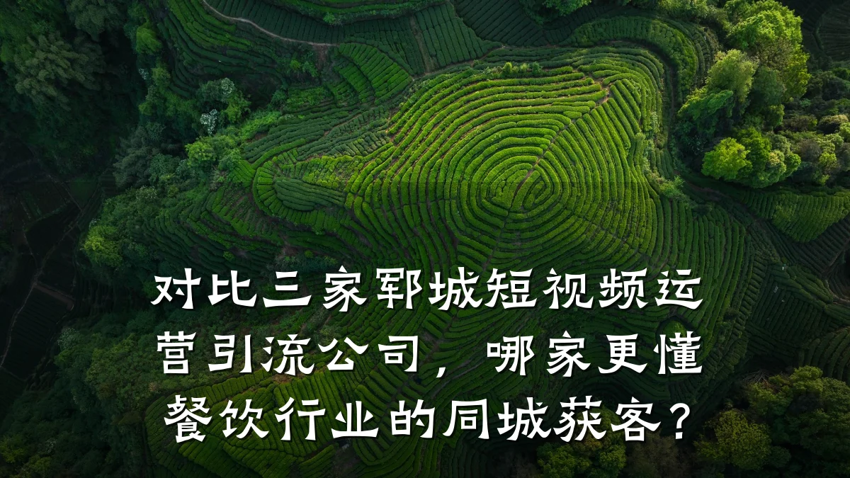 对比三家郓城短视频运营引流公司,哪家更懂餐饮行业的同城获客?
