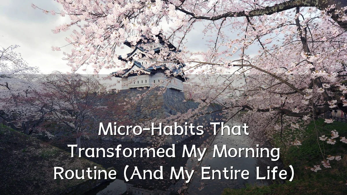 Micro-Habits That Transformed My Morning Routine (And My Entire Life)