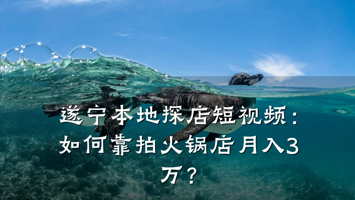 遂宁本地探店短视频:如何靠拍火锅店月入3万?