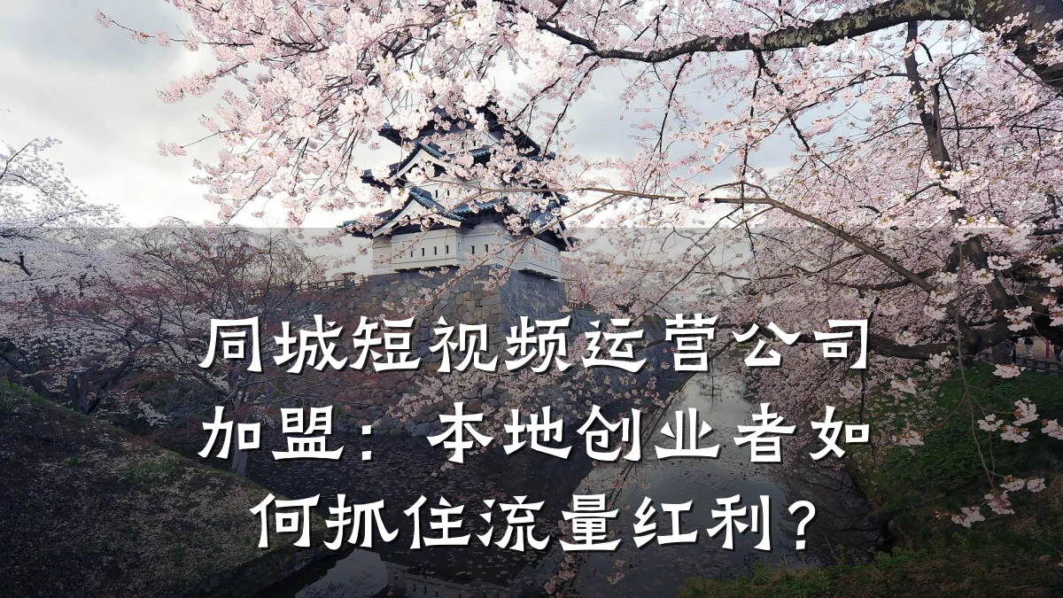 同城短视频运营公司加盟：本地创业者如何抓住流量红利？