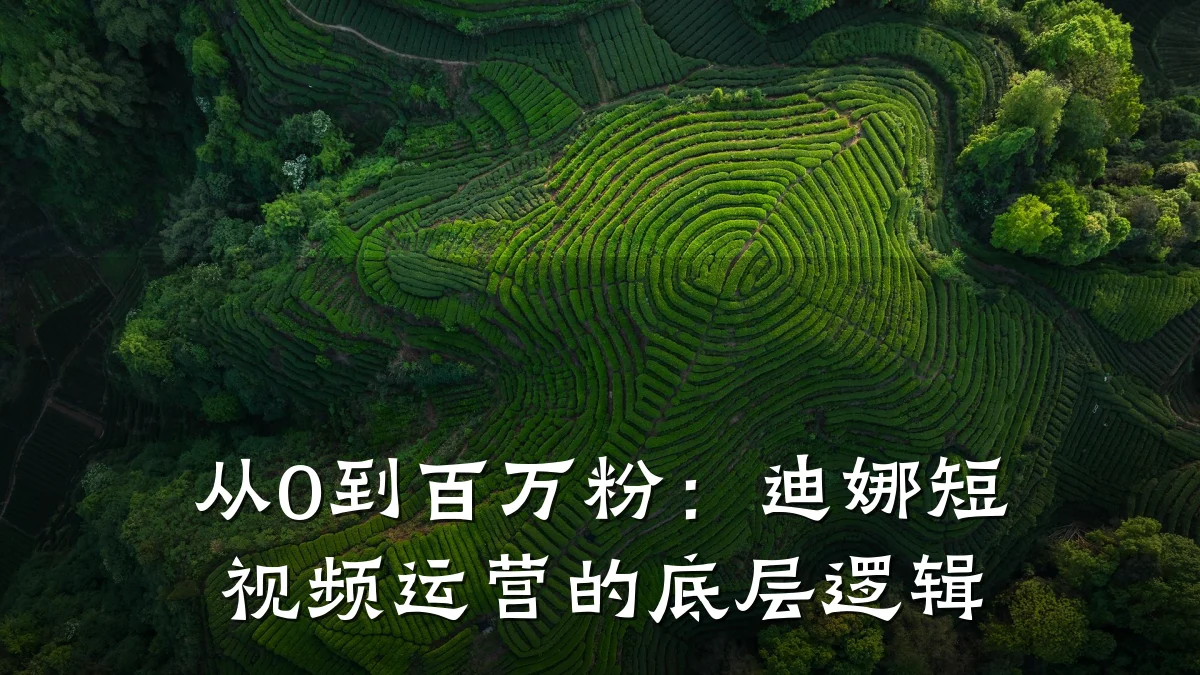 从0到百万粉:迪娜短视频运营的底层逻辑