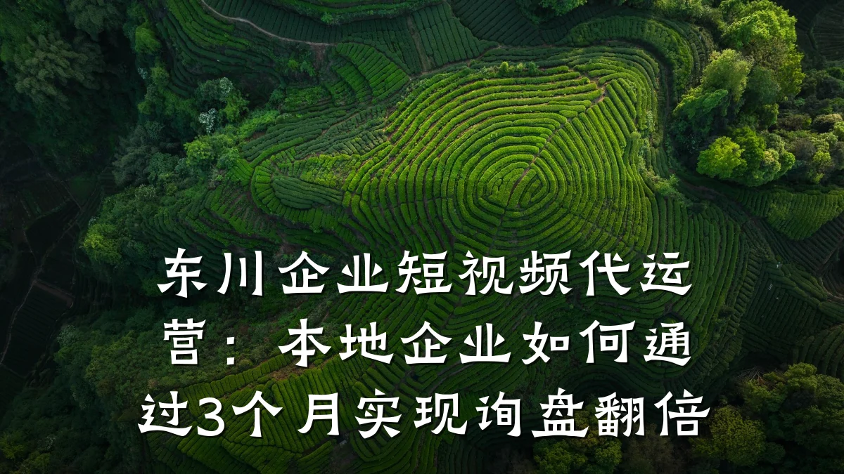东川企业短视频代运营:本地企业如何通过3个月实现询盘翻倍