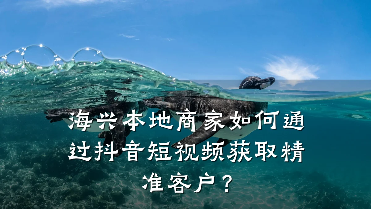 海兴本地商家如何通过抖音短视频获取精准客户?