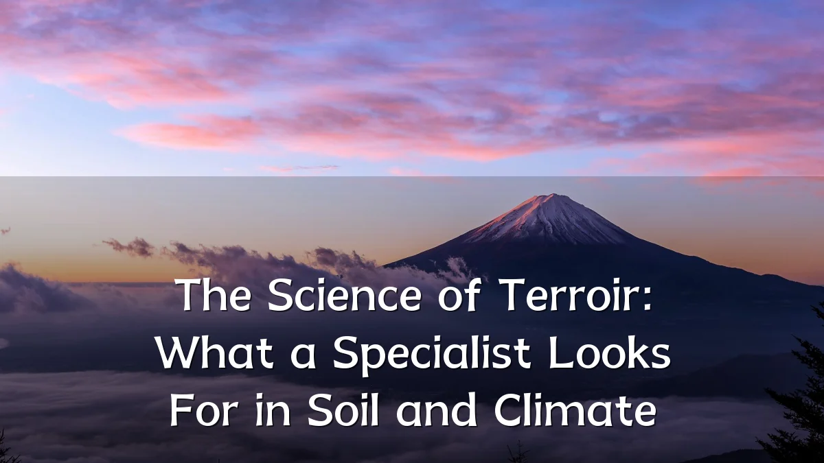 The Science of Terroir: What a Specialist Looks For in Soil and Climate