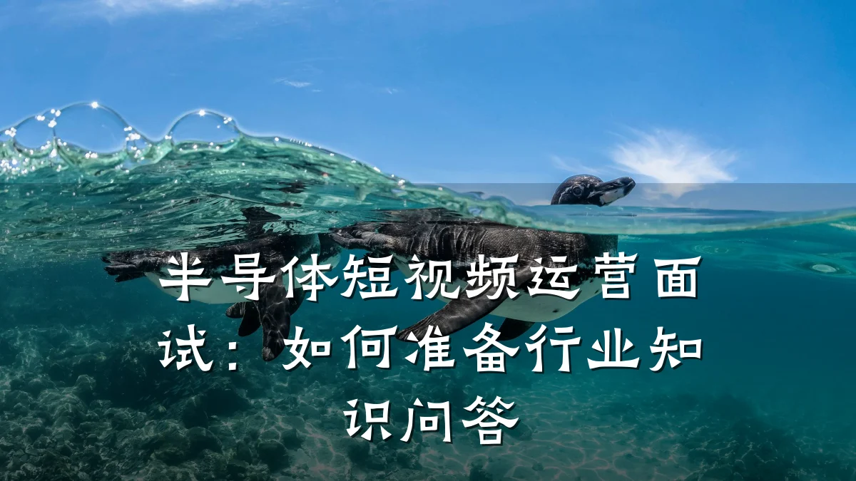 半导体短视频运营面试：如何准备行业知识问答