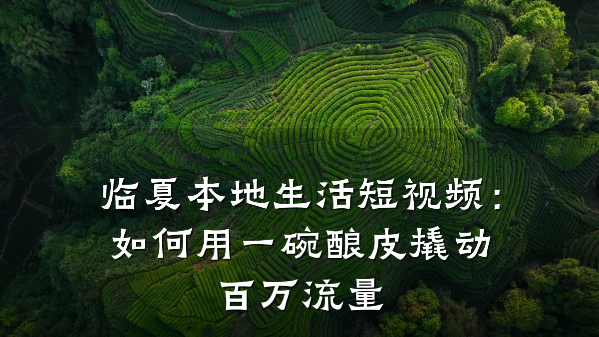 临夏本地生活短视频：如何用一碗酿皮撬动百万流量