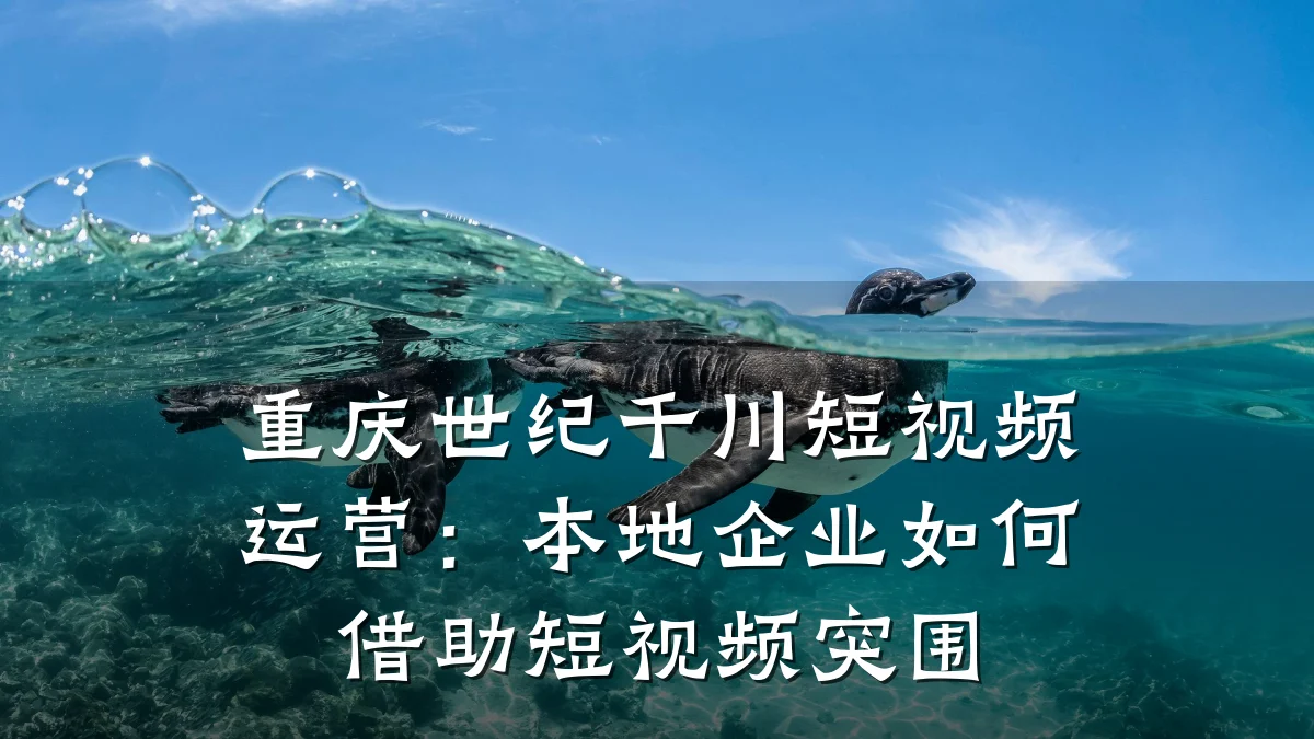 重庆世纪千川短视频运营:本地企业如何借助短视频突围