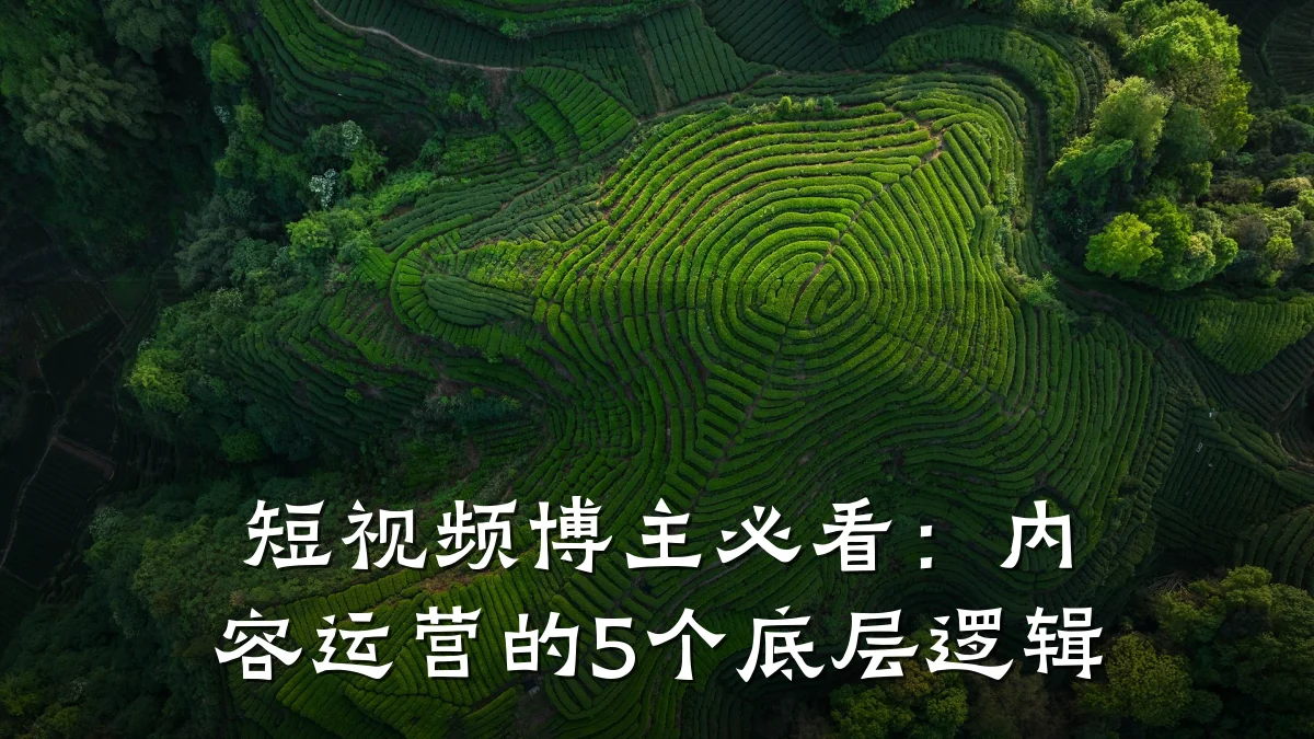 短视频博主必看:内容运营的5个底层逻辑