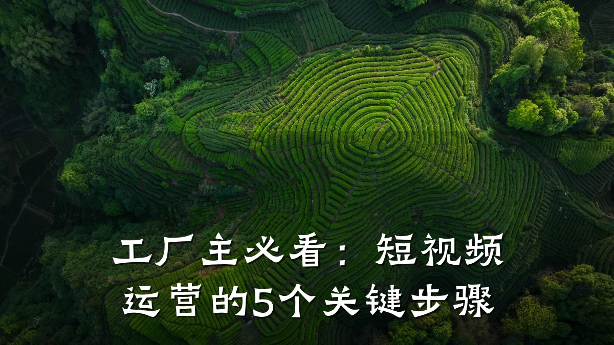工厂主必看:短视频运营的5个关键步骤