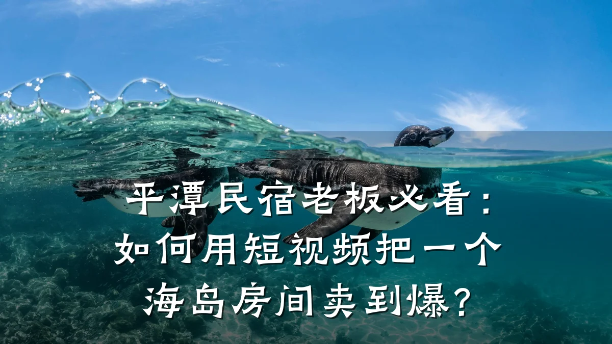 平潭民宿老板必看:如何用短视频把一个海岛房间卖到爆?