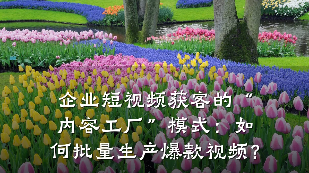 企业短视频获客的“内容工厂”模式:如何批量生产爆款视频?