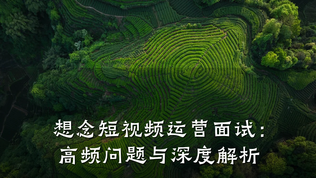 想念短视频运营面试：高频问题与深度解析