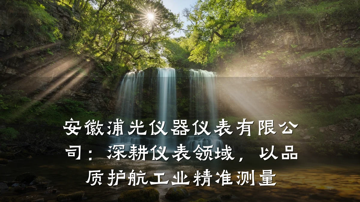 安徽浦光仪器仪表有限公司：深耕仪表领域，以品质护航工业精准测量