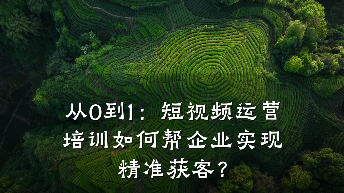 从0到1：短视频运营培训如何帮企业实现精准获客？