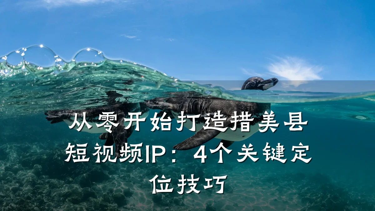 从零开始打造措美县短视频IP：4个关键定位技巧
