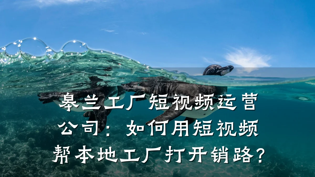 皋兰工厂短视频运营公司:如何用短视频帮本地工厂打开销路?
