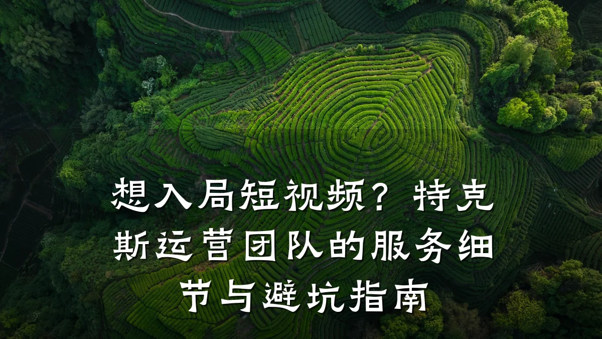 想入局短视频?特克斯运营团队的服务细节与避坑指南