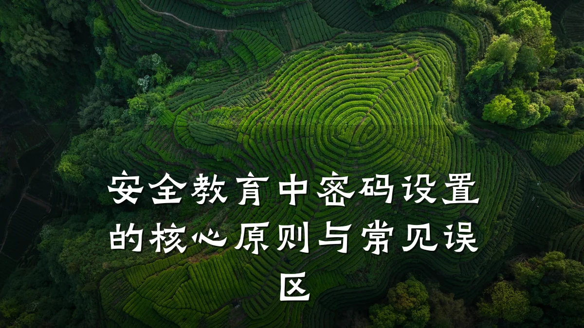 安全教育中密码设置的核心原则与常见误区